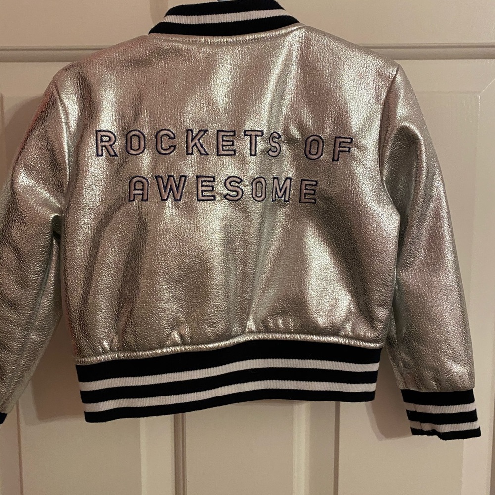 Metallic Bomber Jacket